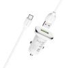 АЗУ BOROFONE BZ12A (1USB, 3A, QC3.0) + кабель MicroUSB белый