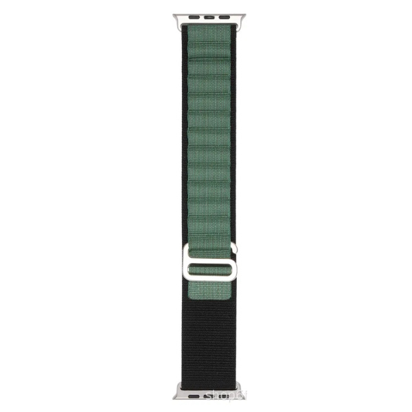 Ремешок Alpine Loop Apple Watch 42/44/45/49 мм M черный/зеленый