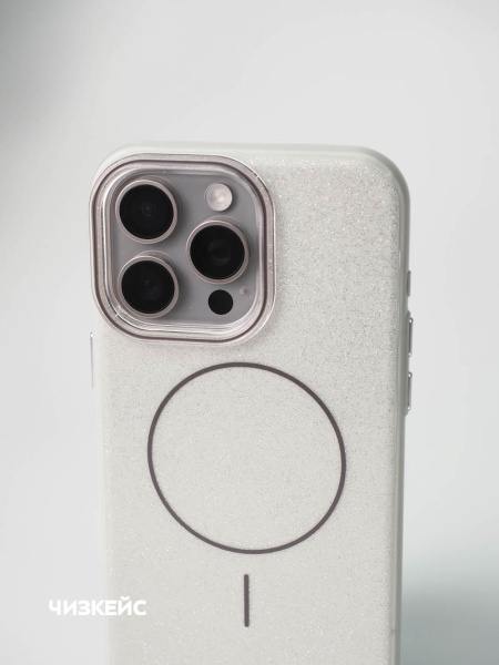 Чехол Крем-сода Magsafe iPhone 16 Pro белый