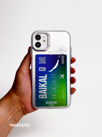 Чехол Чизкейс iPhone 11 Рейс Байкал белый