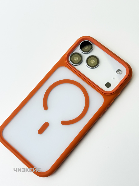 Чехол MOSBROS Comfortable Magsafe iPhone 17 Pro Max оранжевый