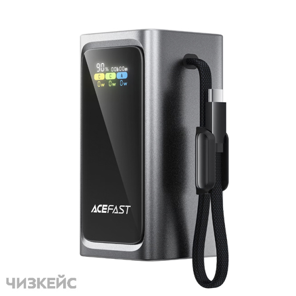 Внешний аккумулятор AceFast M33 20000 mAh (2USB-C + 1USB-A, LED, PD 100W) черный